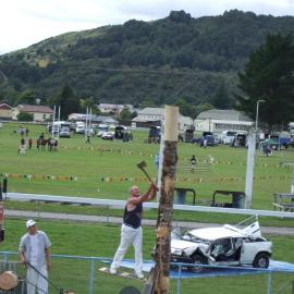 Woodchopping at Reefton A and P show, 2007 *PHOTO ALBUM*