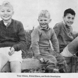 Blaketown boys - Tony Hines and Peter Hines and Keith Bennington.ca.1965.