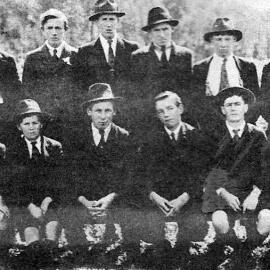 Queenie Rogers took this photo of Blackball residents  on the 7th February,1919.