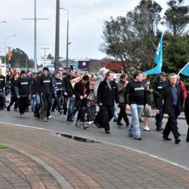 Protesting  the layoff of 360 Miners and Contractors at Spring Creek Mine.2012.  - ALBUM -