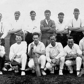 Millerton Cricket team , Ngakawau .1929.