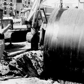  Hokitika Contracting - Civil works on Sewell street, Hokitika.1990.