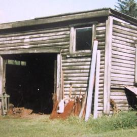 Blacksmith shop at Taylorville operated by Claude Hartill from 1952 until his death in 1986.