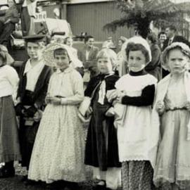 Runanga parade 1960, celebrating Westland Centennial