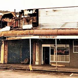  Intemanns cafe  after the fire.