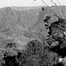 The Denniston Incline with the settlement of Denniston at the top.ca.1900-1930s