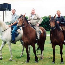 Having some fun after the Mussel Point Races at Haast.
