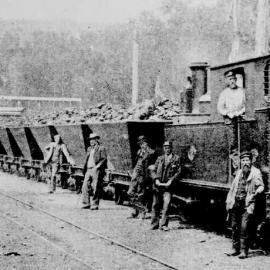 Coal train, Seddonville. ca 1910.