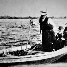 Lee`s Ferry, Moonlight - Busy upriver traffic  Ahaura and Arnold. 1860`s.