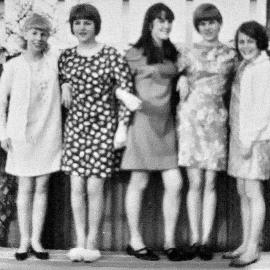 St Mary`s Convent girls - Hokitika. mid 1960`s.