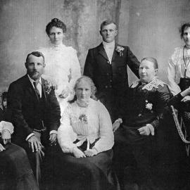 Edward George and Sarah Ann Sweetman, and children.