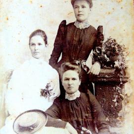 Florence, Mary and Jessie Wisdom.1880`s.