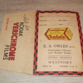 Westport photograph envelope.