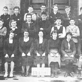 Cobden State School, Standard 6, 1937