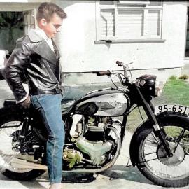 1954 swinging arm BSA Gold Flash.