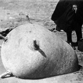 A badly rusted mine was found at Karamea.2008.
