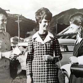 Last 3 women working for the Reefton Telephone Exchange when it closed in 1970.