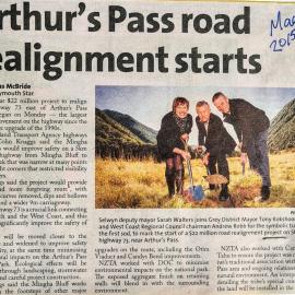 ALBUM- Road realignment at Arthurs Pass.