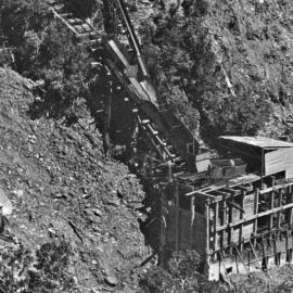 The original 10 Mile Mine bins after a big slip.