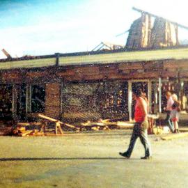 Runanga League Club helps demolish the Runanga Co-op 
