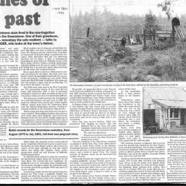 ALBUM - Goldminers town, The Greenstone between Kumara and Lake Brunner. Article and Photo in Chch Press 1996