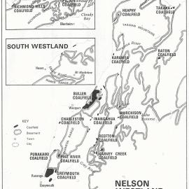  Map shows general location of mines - Mines Division, Ministry of Energy, 1962.