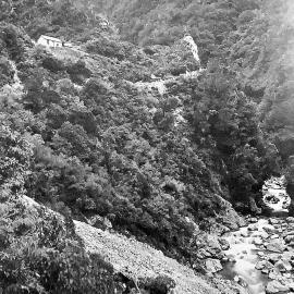 Roadman's hut above the Otira River