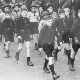 Scout group - Mawhera Quay, Greymouth.1940`s.
