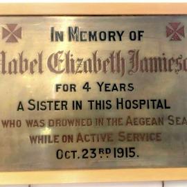 In memory of Mabel Elizabeth Jamieson.