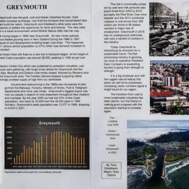 ALBUM -The Gold rush revenue. West Coast and Greymouth population.1867-2010.