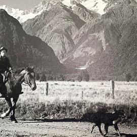 Mick Sullivan Senior on horseback .1920`s.