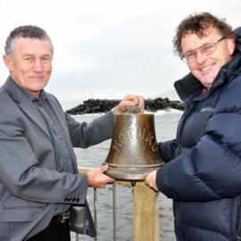 Shipwreck bell rescued from Kotuku .1912.