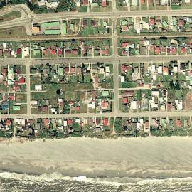 Aerial view of Hokitika - 1988