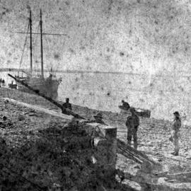 Grey River - early Greymouth, ships tied up, floods, whitebaiting and floodwall *PHOTO ALBUM*