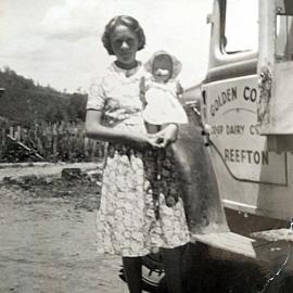 Bev Donaldson at Cronadun. ca. early 1950's.