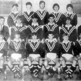 Runanga 4th Grade Rugby League team - undefeated in 20 games.ca. 1968.
