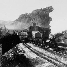 Coal train pulling out.1906.