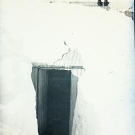 Almer Hut at Franz Josef Glacier in the depths of winter.ca.1920`s - 30`s.