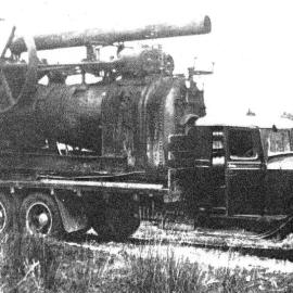 A bush winch loaded on one of Gibbs Transport, Westport C 40 Internationals.ca.1938 .