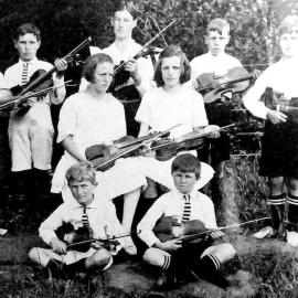 Violin Class Greymouth Convent .1920s.
