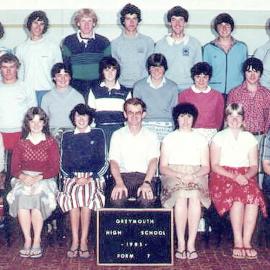 Greymouth High School - Form 7 - 1983.