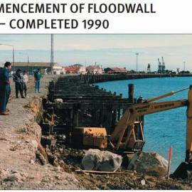 ALBUM - Building the floodwall ,Greymouth. 1989- Completed 1990..