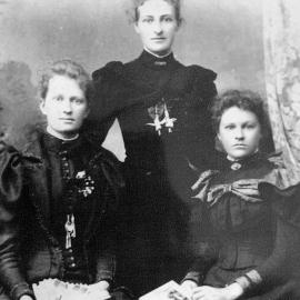 Grace Stevenson and her sisters - all married In Hokitika Presbyterian Church.