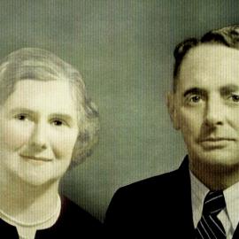 Margaret & Arthur Honey - Policeman at Ahaura for many years.ca,1947.