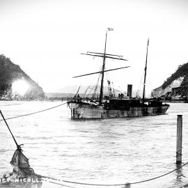 Ship SS Jane Nicholl in Greymouth.ca.1887.