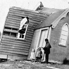 Church destroyed by cyclone , Charleston.20 May 1913.