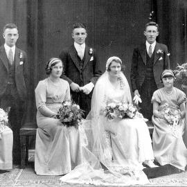 ALBUM - Peg and Vern Messenger wedding.1934 .