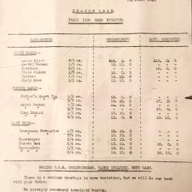 Duncan McLeans Ltd - seed potato list 1943