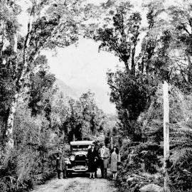 1925 - 26 Studebaker Big Six on the new road near Mahitahi.1930.
