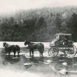 Crossing the Blackwater River at sunset.